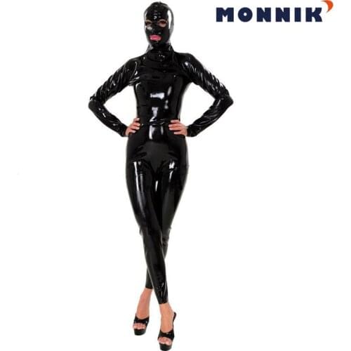 MONNIK latexSexy Latex Rubber Bodysuits Gummi 0.4mm Unique Catsuit Customize Size Service