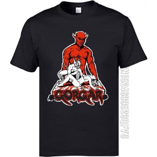 666 Demon Satan Villain Table Game Tshirts Pinball Classics Gorgar Video Game Tshirts Cotton Tops & Tees Ostern Day Men Funny