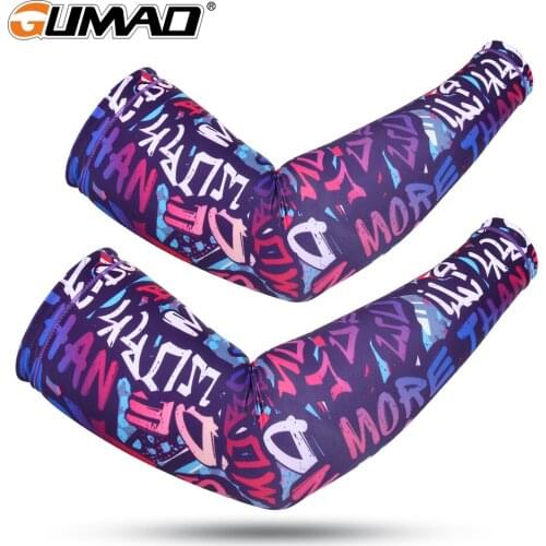 Cycling Detachable Ice Silk Sleeves Arm Cuffs Warmer Volleyball Armbands Bicycle Sun Protection Compression Arm Cover Men Women