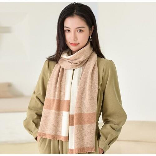 New 2021 Autumn Winter Scarves For Women Shawls Warm Wraps Lady Pashmina Pure Wool Scarf Woman Neck Headband Hijabs Stole