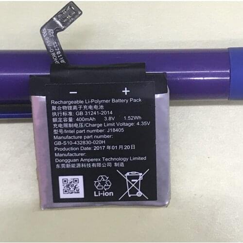 New Original High Quality 3.8V 400mAh J18405 Battery For Sony GB-S10-432830-010H Smart Watch Batteries