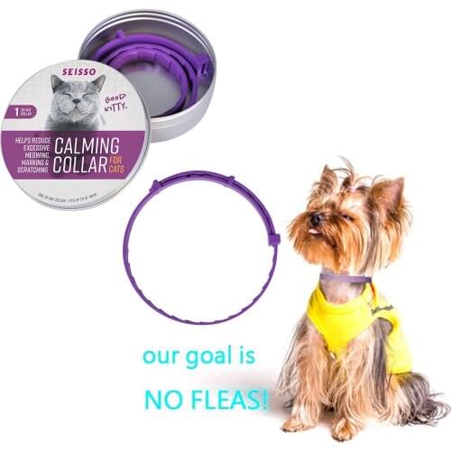 Pet Collar Flea And Tick Collar For Dogs Adjustable Waterproof Repels Fleas Ticks Mosquitos Cat Collars Healthy Pet Supplies