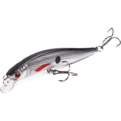 1pcs/ winter fishing gear Mini Swim hard bait 8g/10cm Artificial crank fish bait wobbler plastic Full swimming layer 3D eyes