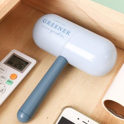 Hair Remover Cleaning Brush Drum Type Capsule Type Sticking Pet Sticking Hair Removal Brush for Cat Dog