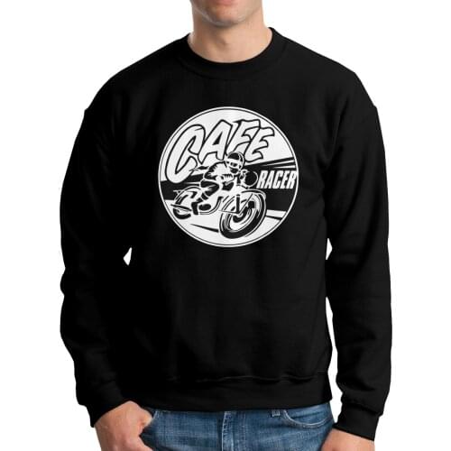 Cafe Racer Awesome Men Hoodies Sweatshirt Long Sleeve Couples Cotton Pullovers Tops