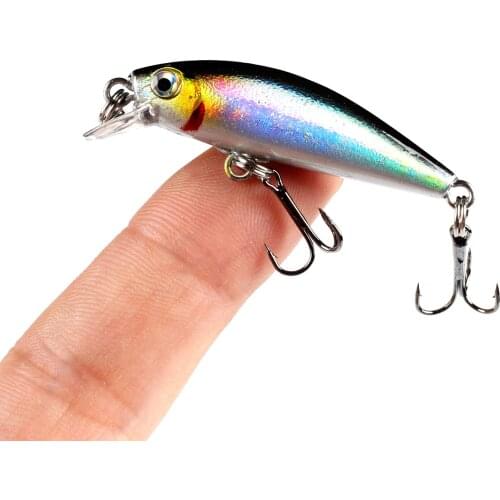 Sinking Minnow Fishing Lures 4.5cm 2.5g Japanese Design Pesca Artificial Hard Baits Wobblers For Bass Pike Trout Fishing Tackle