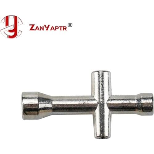 Zinc Alloy M2 M2.5 M3 M4 Screw Nut Hexagonal Cross Wrench Sleeve Maintenance Accessories 4 Size Car Cross Sleeve Wrench