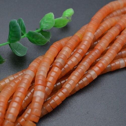 High Quality 4mm 6mm Natural Red Aventurine Gemstone Flat Round Heshi Spacer Beads Fit Necklaces Bracelets Jewelry Making