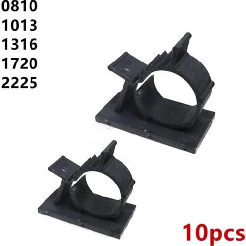 10pcs Cable Clips Adhesive Cord Management Wire Holder Organizer Clamp Fasteners Mayitr 0810/1013/1316/1720/2225mm