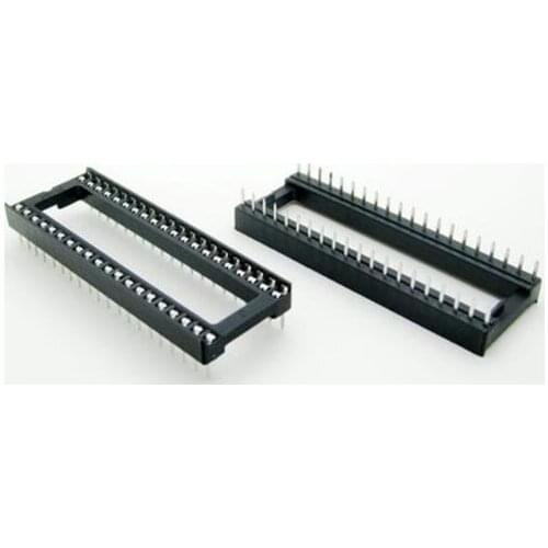 12PCS/Lot 40 Pin DIP Square Hole IC Sockets Adapter 40Pin Pitch 2.54mm Connector