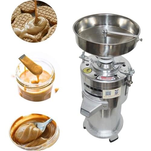 15Kg/h Commercial Peanut Butter Grinder Mill Sesame Grinding Machine Peanut Butter Maker Pulverizer 1100W