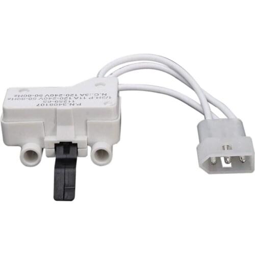 2Pcs Dryer Door Switch for 3406109 3406107 Whirlpool, Kenmore, Sears, Maytag, Roper, Estate