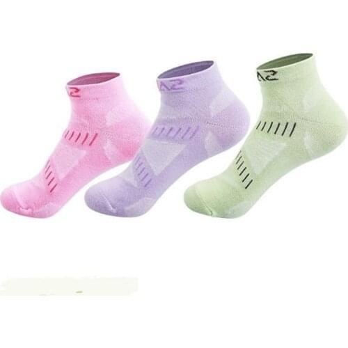 3 Pairs/lot SANTO S012 Outdoor Sock Slippers Women Sports Socks Quick Dry Spring Summer Fit to Size 36-38
