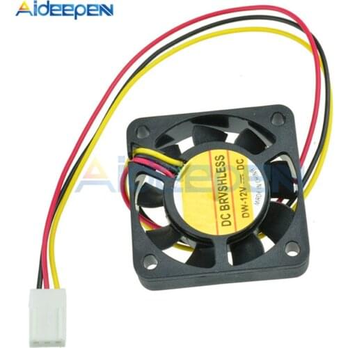 3Pin DC 12V Laptops Cooling Fans For Notebook Computer Cooler Fans Black Heat Sink Small Cooling Fan 40*40*10mm