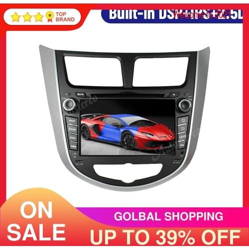 For HYUNDAI VERNA ACCENT SOLARIS 2011-2016 Car DVD Player Android 10.0 128GB GPS Navigation Head Unit Multimedia Player Carplay