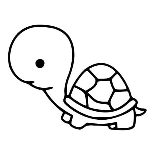 A Tortoise Has A Shell Silhouette For Your Laptop Phone Decal Or Car Switch Poster Removable Adhesives Mural Vinyl StickerS-470