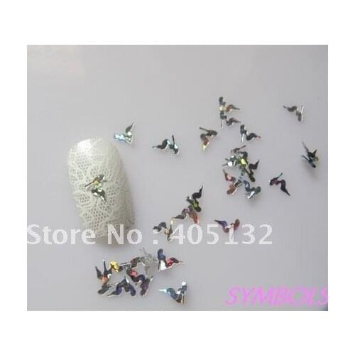 GD10-1 Free Shipping Wholesale 100g/bag Silver Sitting Beauty Glitter Nail art Glitter Pieces Nail art decoration