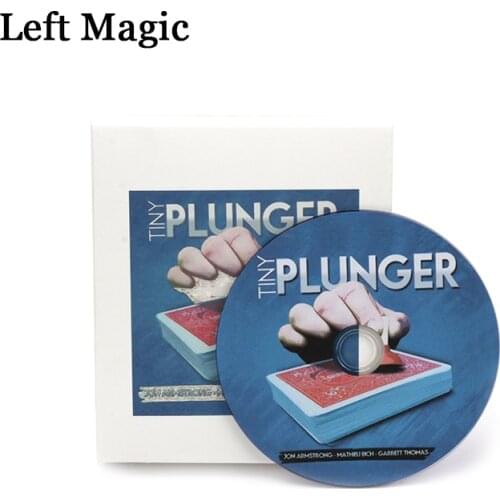 " Tiny Plunger (Gimmicks+DVD) - Magic Tricks Close Up Street Stage Card Magic Props Comedy Mentalism Accessories Illusions