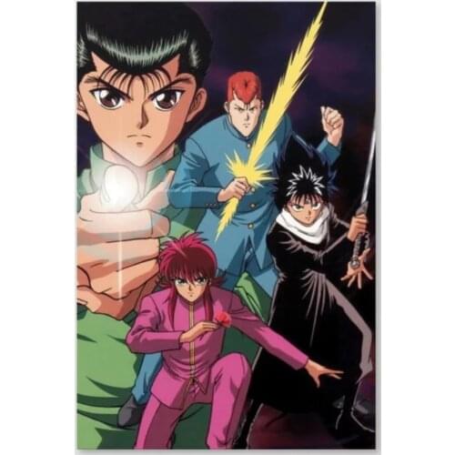 Modular Hd Prints Pictures Home Yu Yu Hakuso Fight Man Anime Decoration Painting Canvas Poster No Frame Wall Art For Living Room