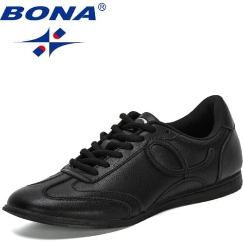 BONA 2021 New Designers Flat Sneakers Comfort Outdoor Breathable Casual Shoes Men Light Soft Leisure Footwear Mansculino Trendy