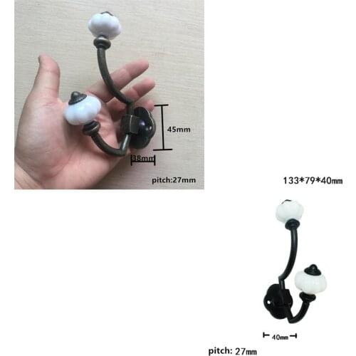 Wall Hooks Alloy Door Hanger With Plastic Hook For Home Hats Bag Coat Clothes Towel Wall Door Hangers Bathroom Accessories,1PC