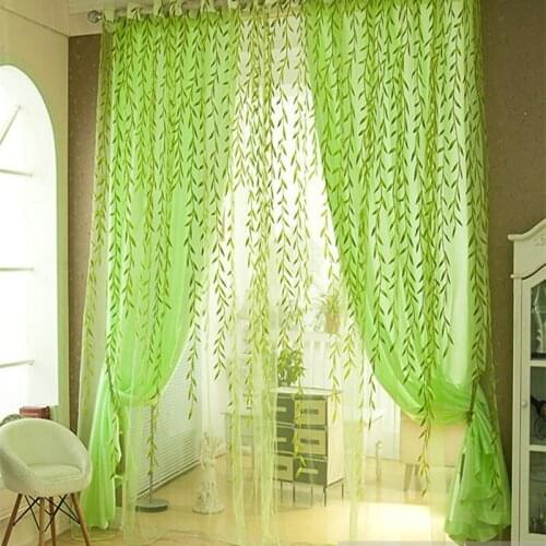 2PCs/Pair Voile Solid Sheer Gordijnen Window Curtains For Living Room Bedroom Window Screening Panel Tulle Curtains Rideaux