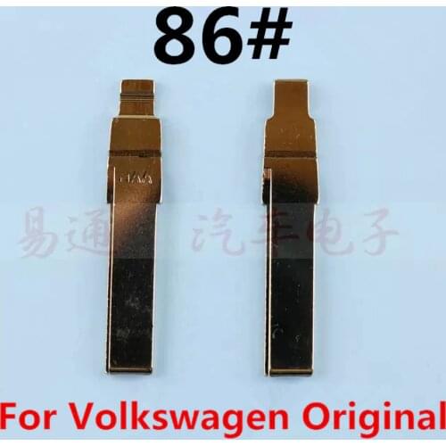 Original NO.86 Brass Material Blank Key Blade For Volkswagen Flip Remote Key Blade 86#[10pcs/lot]