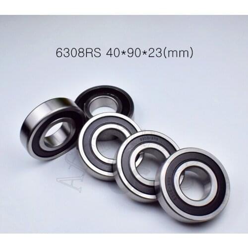 6308RS 40*90*23(mm) 1Piece bearings ABEC-5 rubber sealing type 6308 chrome steel deep groove bearing 6308RS
