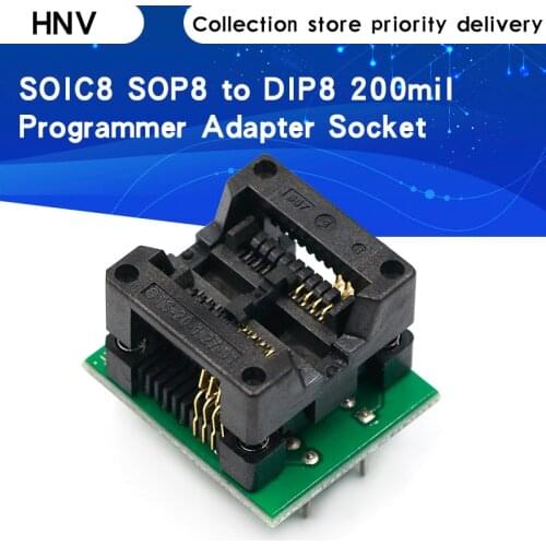 SOIC8 SOP8 to DIP8 Wide-body Seat Wide 200mil Programmer Adapter Socket