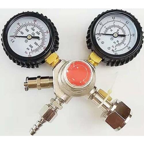 CO2 Regulator,CO2 Pressure Reducer ,Double Guage For Homebrew or Beer Bar