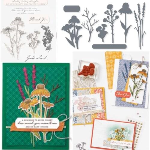 Chrysanthemum Stamps and Die Scrapbooking Metal Cutting Dies Scrapbooking New Arrival 2021 Christmas Stencils for Decor Stamping