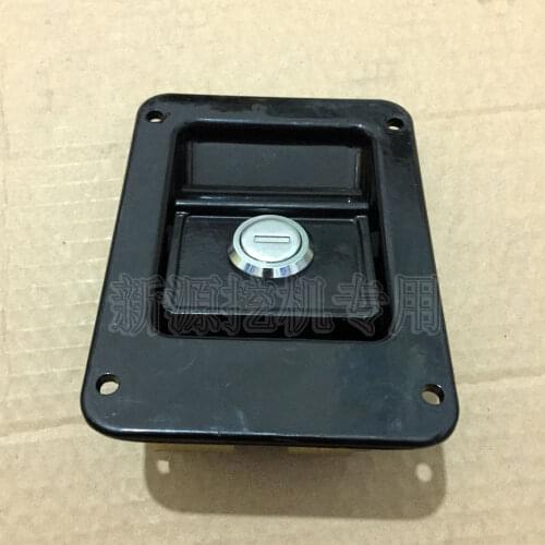 Make for Yuanshan Xinyuan wheel excavator side cover hood lock toolbox side door lock lock block inner pull original accessories