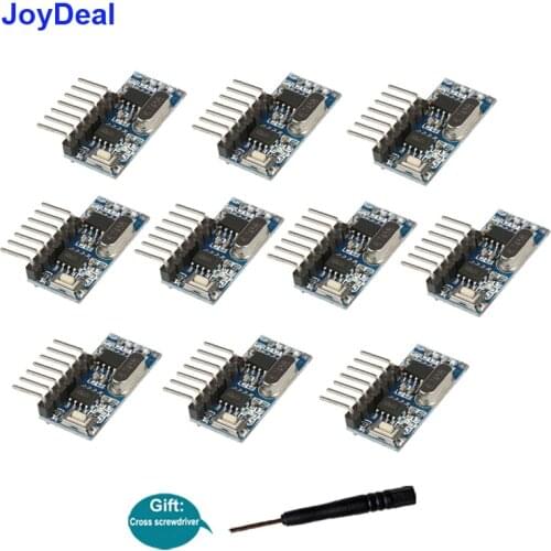 433 Mhz Superheterodyne RF Receiver 1527 Learning Code Decoder Switch Module 4CH Output For Arduino Uno Wireless Module Diy Kit