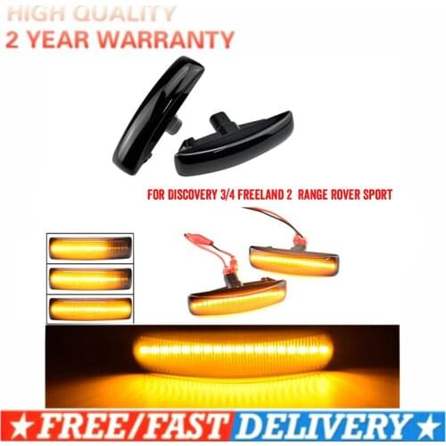 LED Dynamic Turn Signal Light For Land Rover Range Rover Sport Freeland 2 Discovery 3 4 LR3 LR4 L319 Side Marker Lamp Indicator