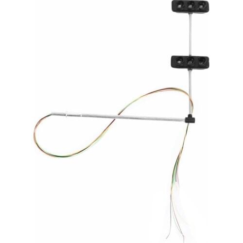 3 Color Traffic Light Signals Ho Oo Scale Model 6Led For Diy Sand Table Crossing Street Construction Model 4