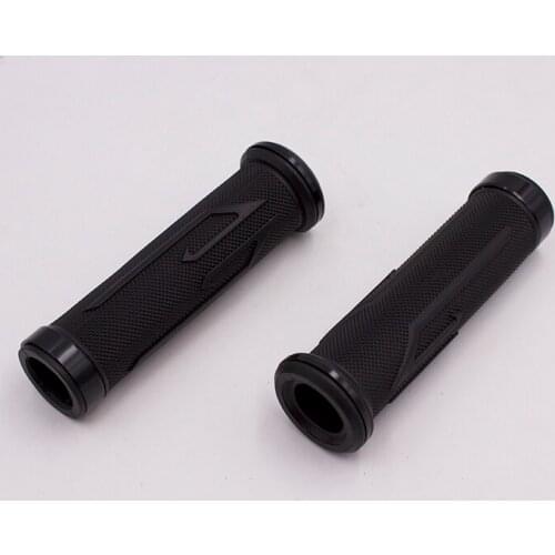 Universal Black Motorcycle Rubber handlebar cover 22mm 7/8" Motorbike Hand Bar Grip Parts For Kawasaki Honda Suzuki Yamaha Harle
