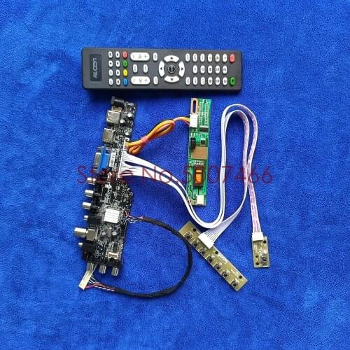 USB+VGA+AV 1280*800 LVDS 30-Pin drive board kit 1CCFL fit CLAA154WB05A/CLAA154WB05AN/CLAA154WB08A DVB digital signal screen