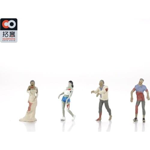 Xcartoys dolls 1/64 Zombie Miniature photography props sandtable props resin action figures