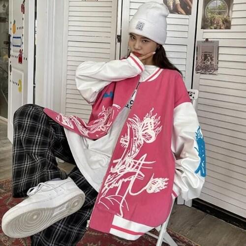 Women Hoodie Harajuku Korean Version Loose Oversized Sweatshirts Solid Color Long-sleeved Hooded Sweatshirt Student Girl Top