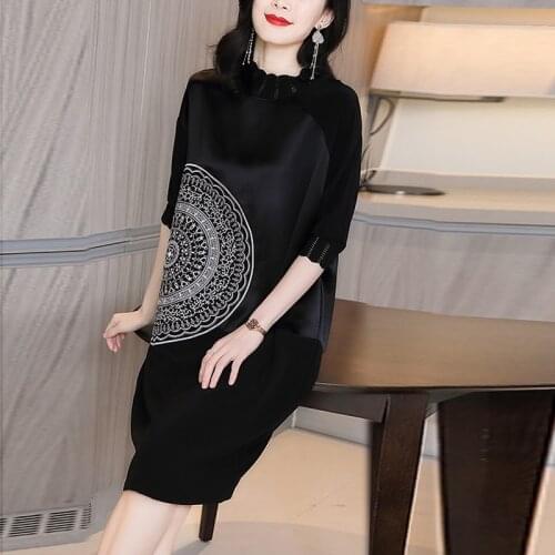 2021 Fashion Korean Summer Chiffon Embroidery Dress Women Short Sleeve Elegant Lady Dresses Female Vestido High Quality Clothes