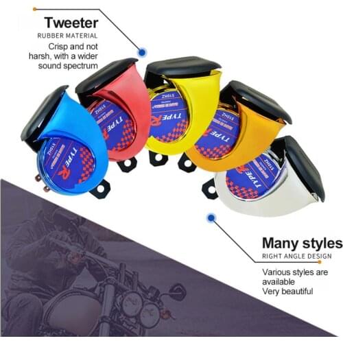 1pc Car Horn 300DB Train Horn 12V Electric Snail Horn Air Horn Raging Sound For Motorcycle Car Accessories