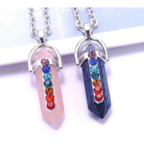 2021New Natural Stone Geometric Necklace Bohemian Mens and Womens Necklace Fashion Simple Jewelry Banquet Party Gift Wholesale