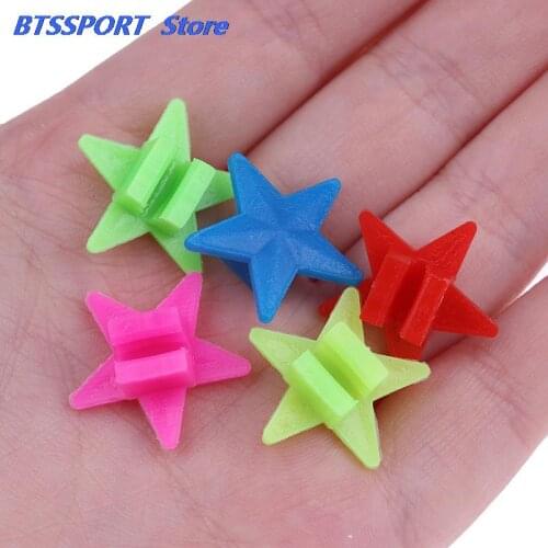 36Pcs Luminous Star Bike Bicycle Wheel Spoke Beads Plastic Clip Spoke Bead Bicycle Beads Wire Beads Decorations (Mix Color)