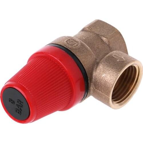 5 Bar Brass Safety Valve Drain Relief Swithch Replacements For Solar Water Heater Double Inner Wire