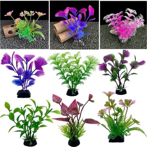 1Pc Aquarium Artificial Plants 10Cm Water Grass Decor Fish Tank Decoration View Decorations Aquarium Home Decoration Accessories
