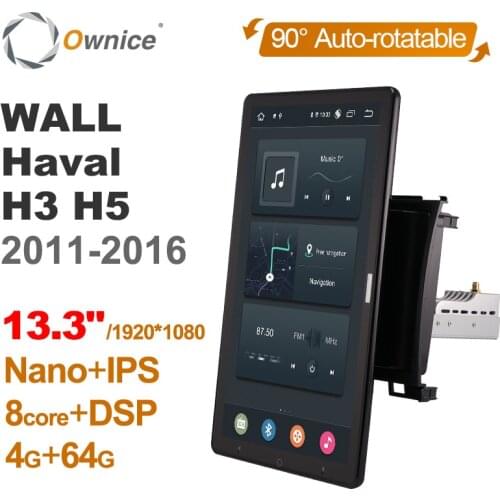 Auto Rotatable 1920*1080 13.3" Ownice Android 10.0 Car Multimedia for GREAT WALL Haval H3 H5 2011 - 2016 Car Auto Radio 1din