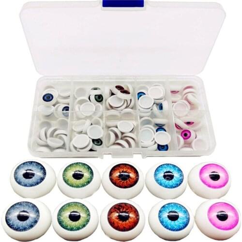 Mix Colors 12mm Safety Eyes for Animal Toys Projects Puppet Making Parts