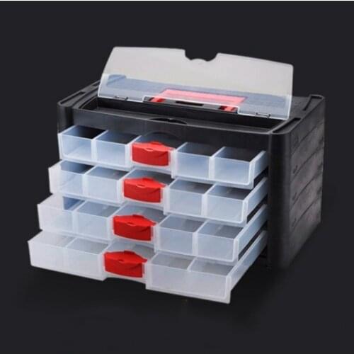 Tool case Practical ABS plastic screw toolbox screwdriver hardware auto repair tool box Drawer type storage box