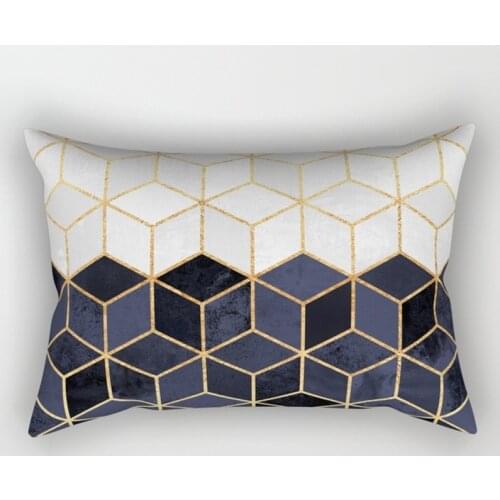 30x50CM Geometric Throw Pillow Case Rose Gold Pink Cushion Cover Home Sofa Decorative Pillows Cotton Polyester Cushion Pillows