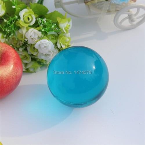 Dsjuggling 9cm Contact Acrylic Juggling Balls (Size: 90mm 3.54 Inch, Color Blue Clear UV )